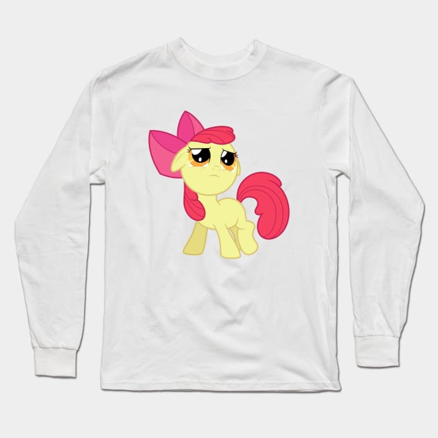 Shy Apple Bloom 1 Long Sleeve T-Shirt by CloudyGlow